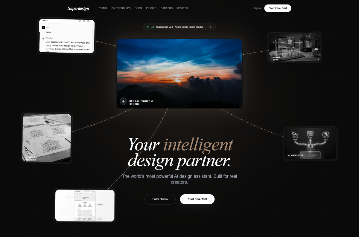 Neural Noir Interface Style preview