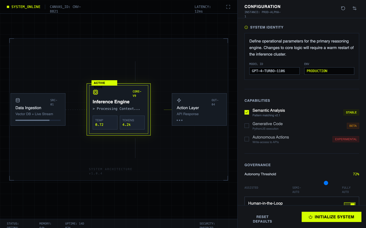 AI System Configuration Console preview