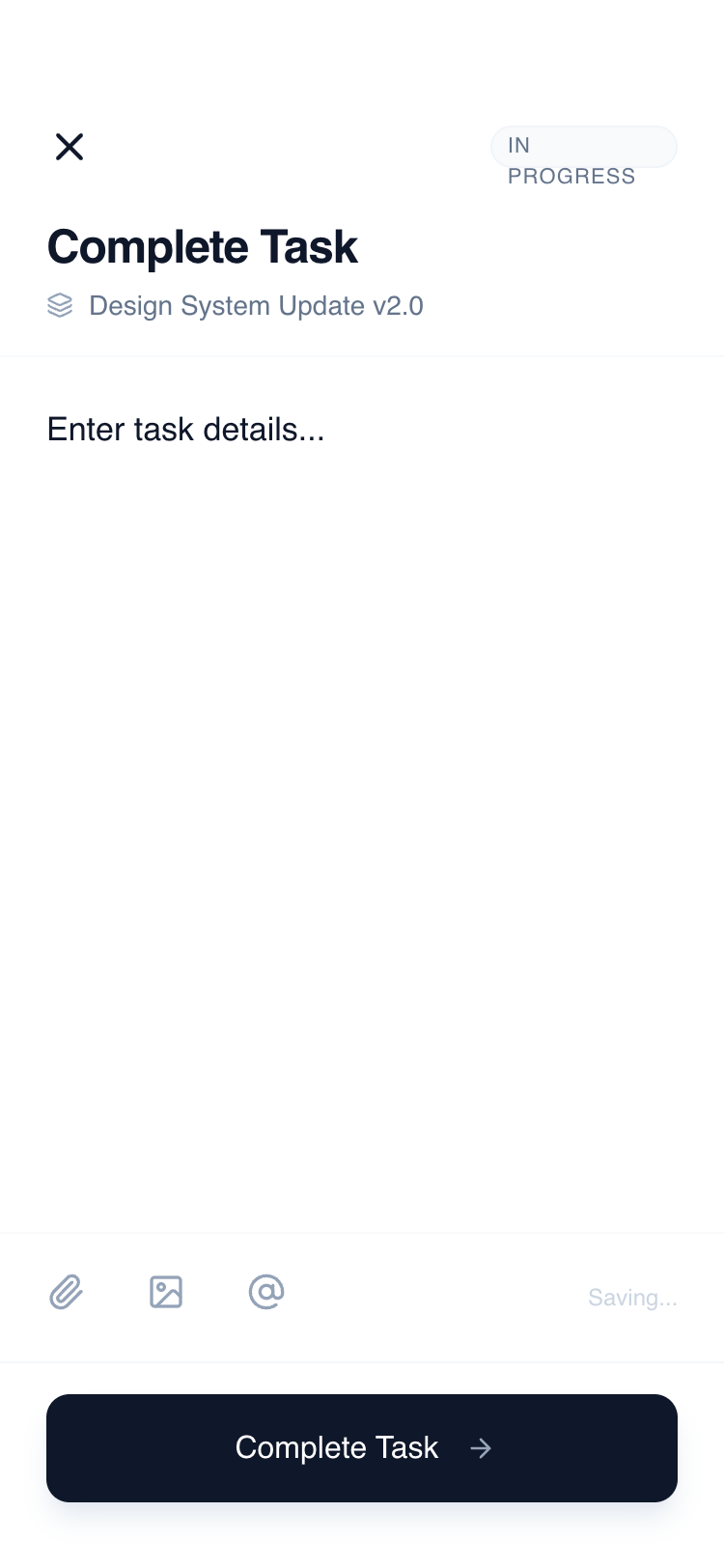 Minimal Task Completion preview