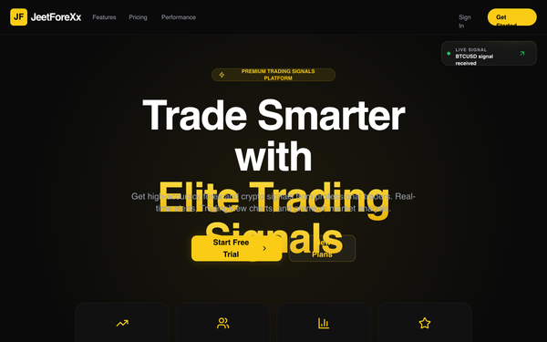 JeetForeXx Premium Trading Landing preview