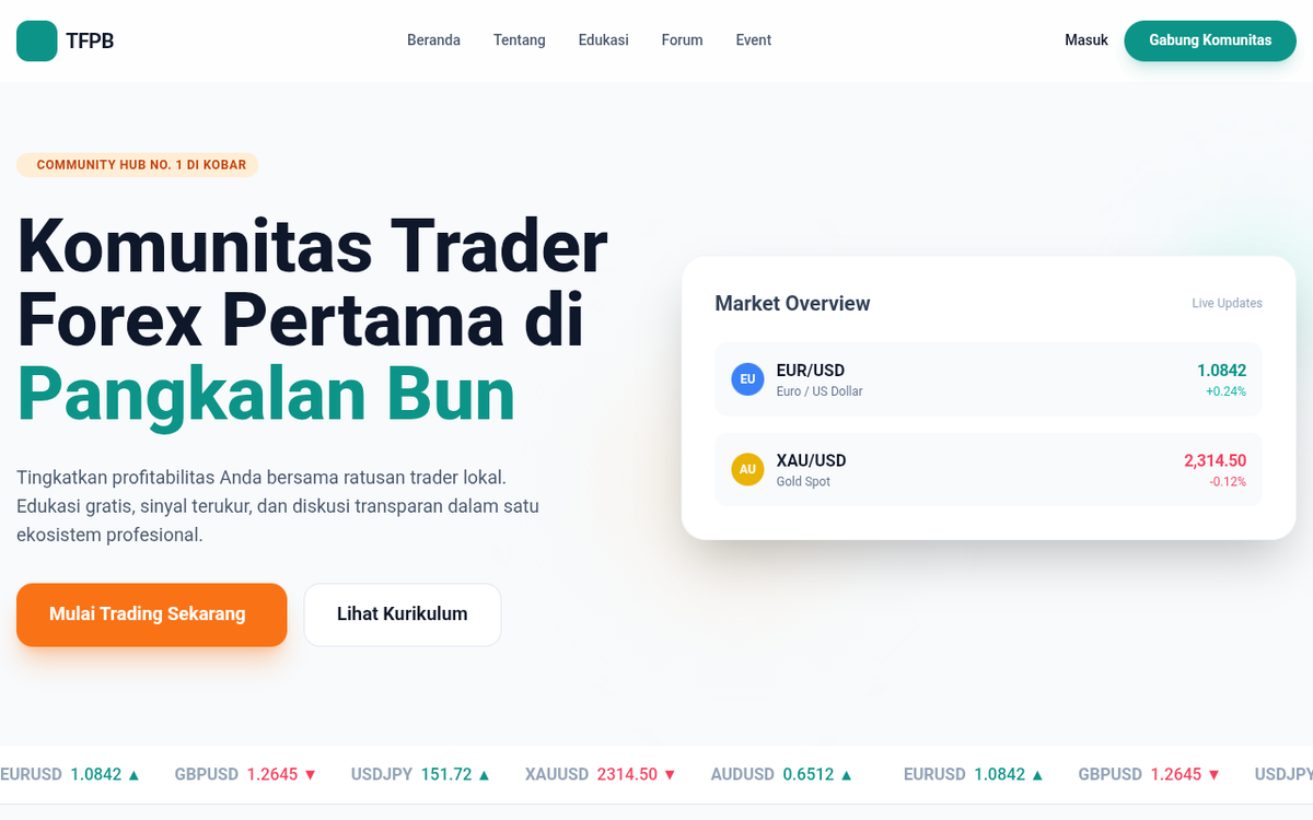 Trading Forex Pangkalan Bun - Refined Trader Interface preview
