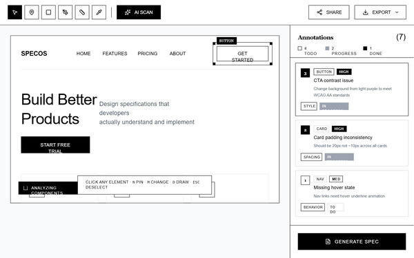 SpecOS - Brutalist Monochrome preview