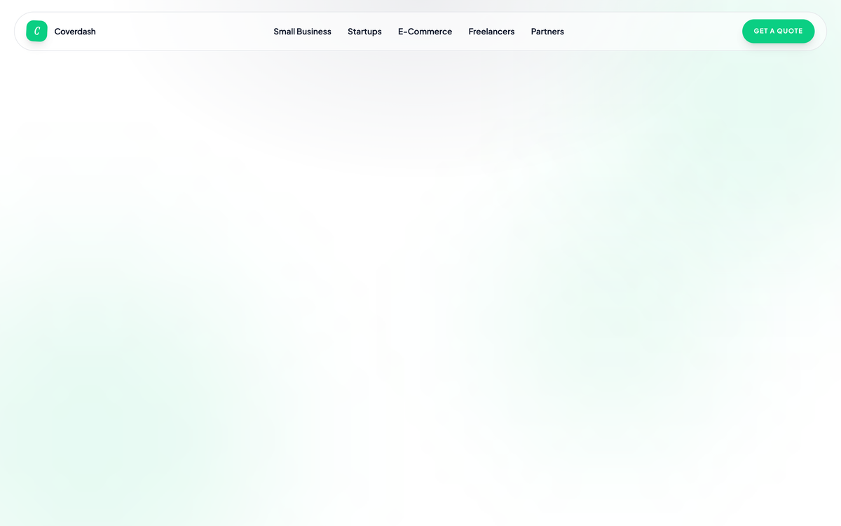 Coverdash Editorial Insurtech Landing preview