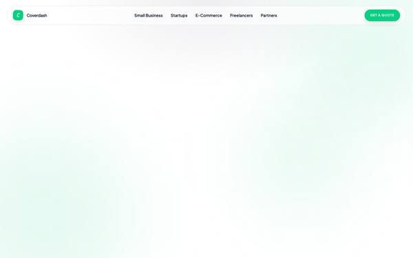 Coverdash Editorial Insurtech Landing preview
