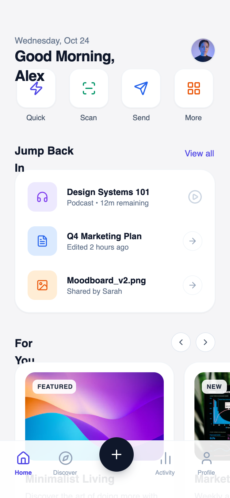 Personalized Section Stack preview