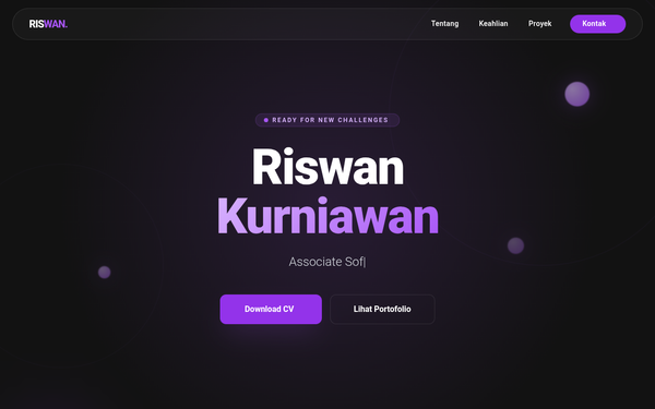 Riswan Kurniawan - Portfolio Modern Corporate preview