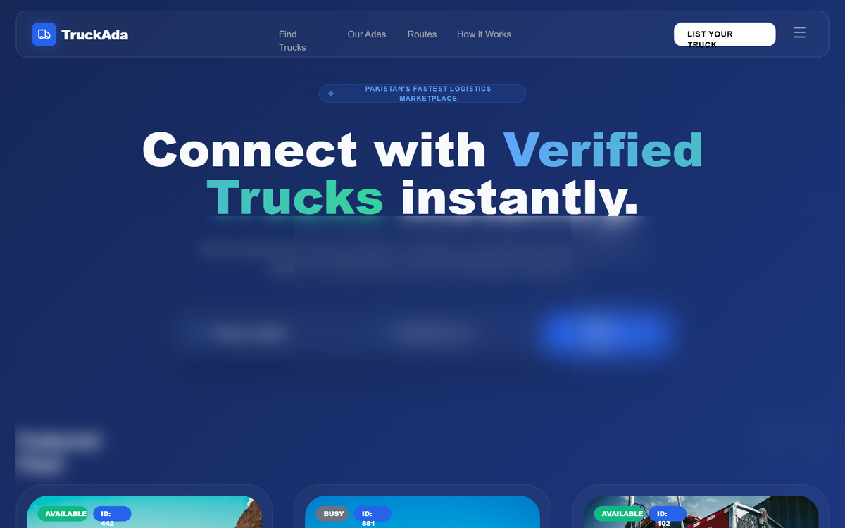 TruckAda Dark 3D Marketplace preview