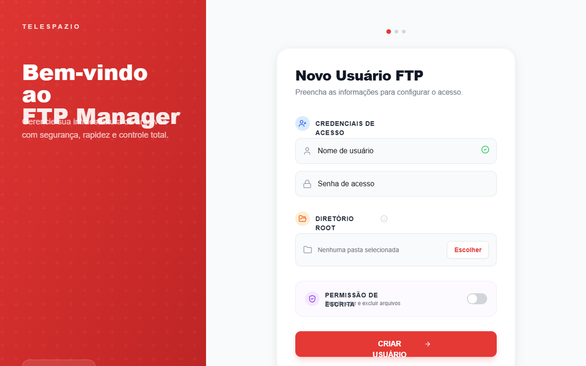 Modern Card-Based FTP Manager preview