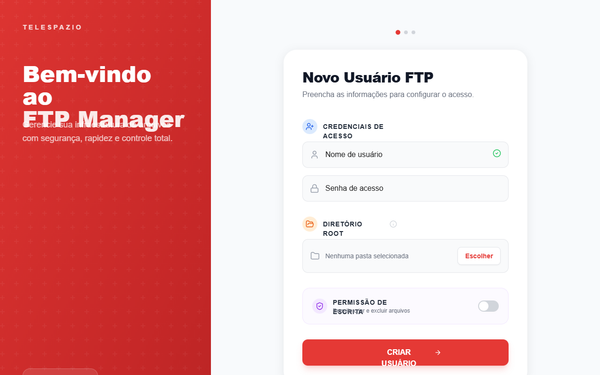 Modern Card-Based FTP Manager preview