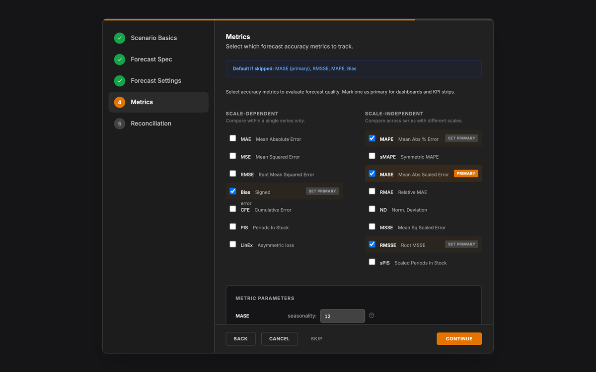 PLAIO Metrics Selection - Variation A preview