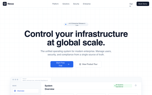 Enterprise Admin Platform preview