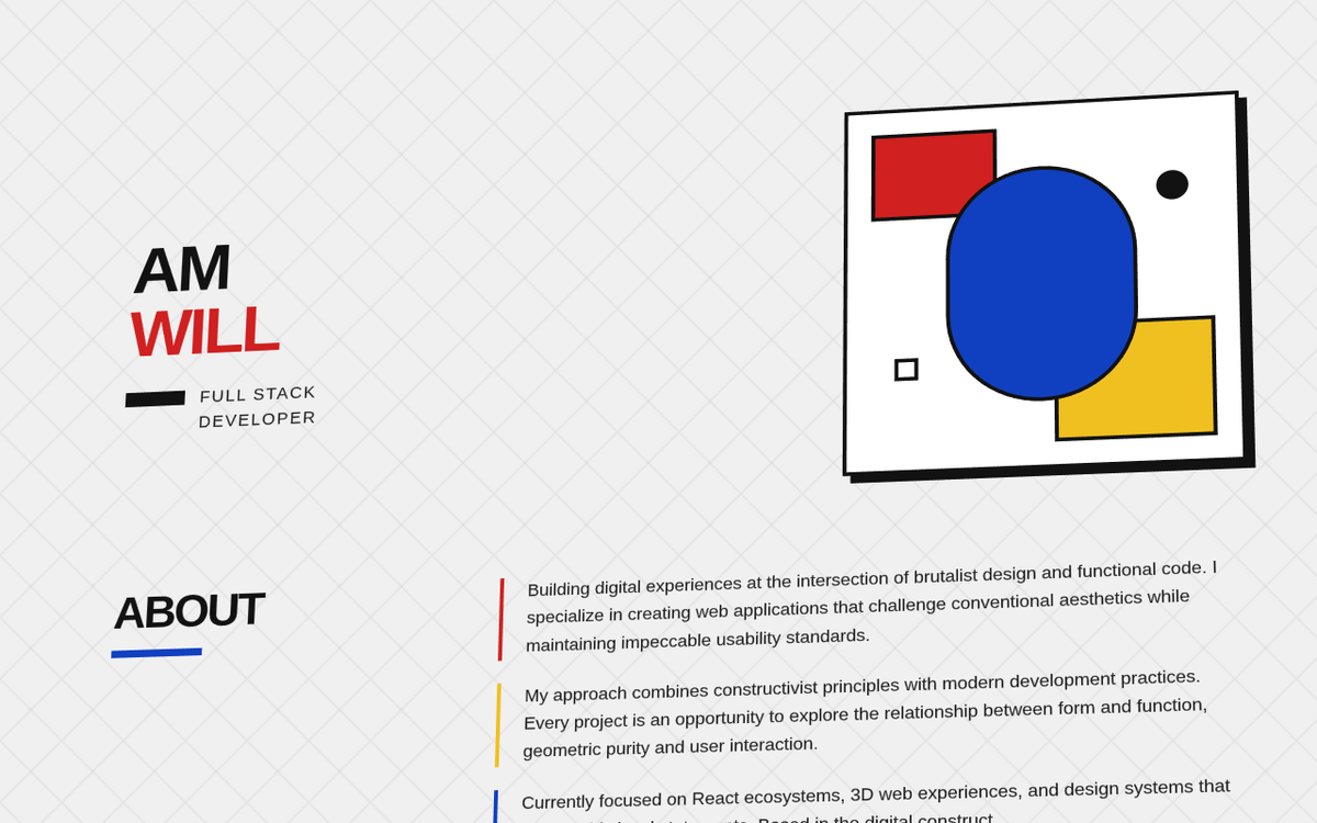 Bauhaus Portfolio - Fixed Hover Animations preview