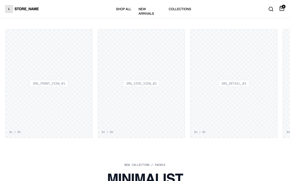 Gallery-First Product Page preview