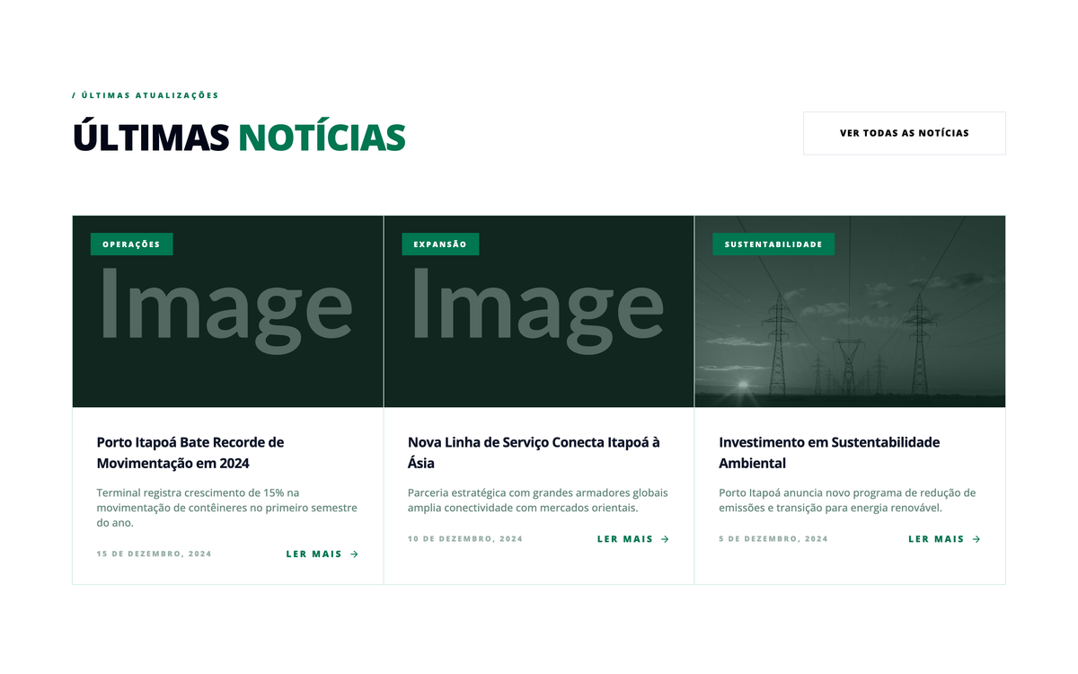 Porto Itapoá News Component preview