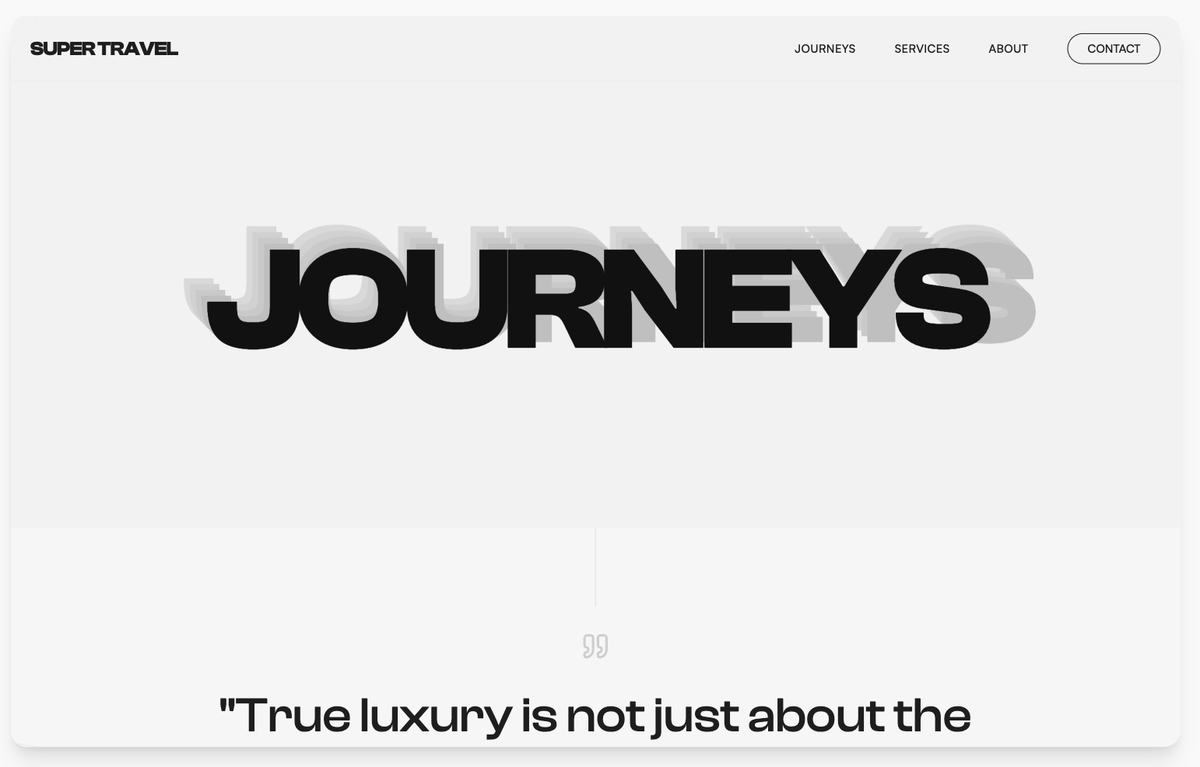 High Contrast Landing Page preview