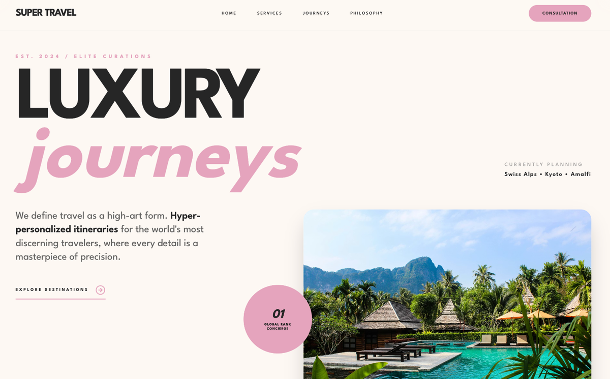 Luxury-focused Design System preview