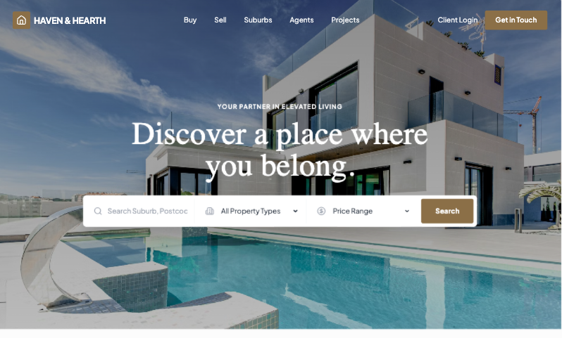 Landing Page / Real-Estate preview
