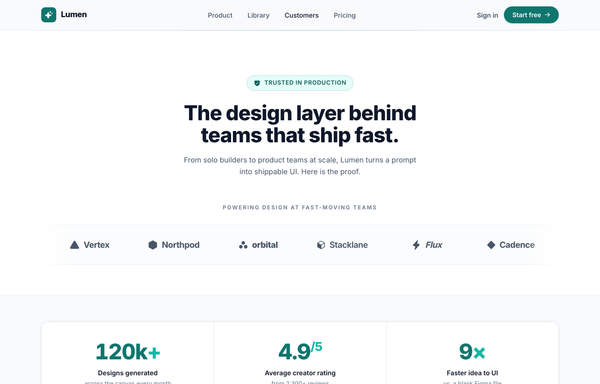 Proof, Stacked: Logo Wall + Metric Trust Strip + Featured Quote (Deep-Teal) preview