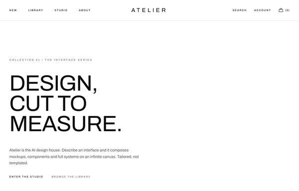 ATELIER - Mono Uppercase Fashion (legibility-fixed) preview