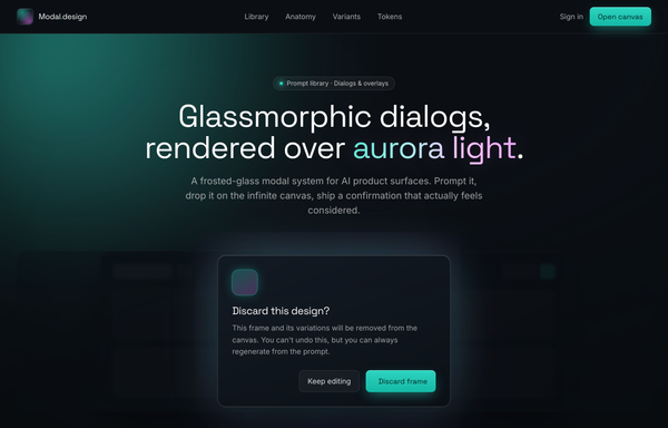 Aurora Glass - Frosted Dialogs Over Living Light preview