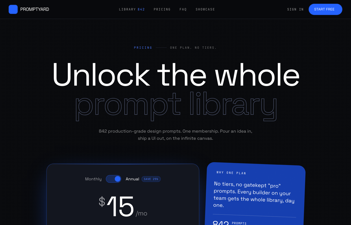 Electric-Blue Studio Pricing preview