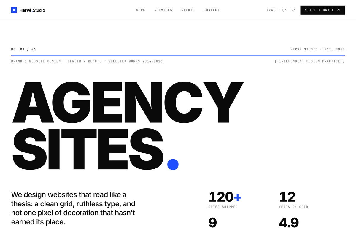 Swiss Grid Agency Layout preview
