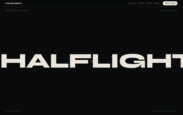 Animated Landing Page: Portal Hero That Parts to Uncover a Full Bleed Image