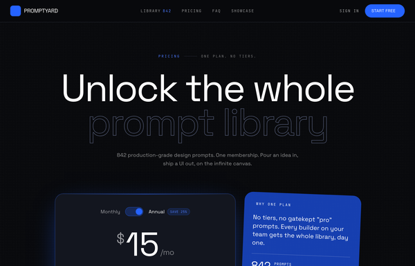 Electric-Blue Studio Pricing preview