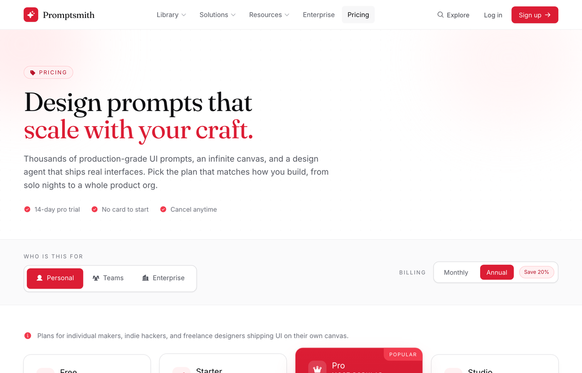 Editorial Crimson Dev-Tool Pricing preview