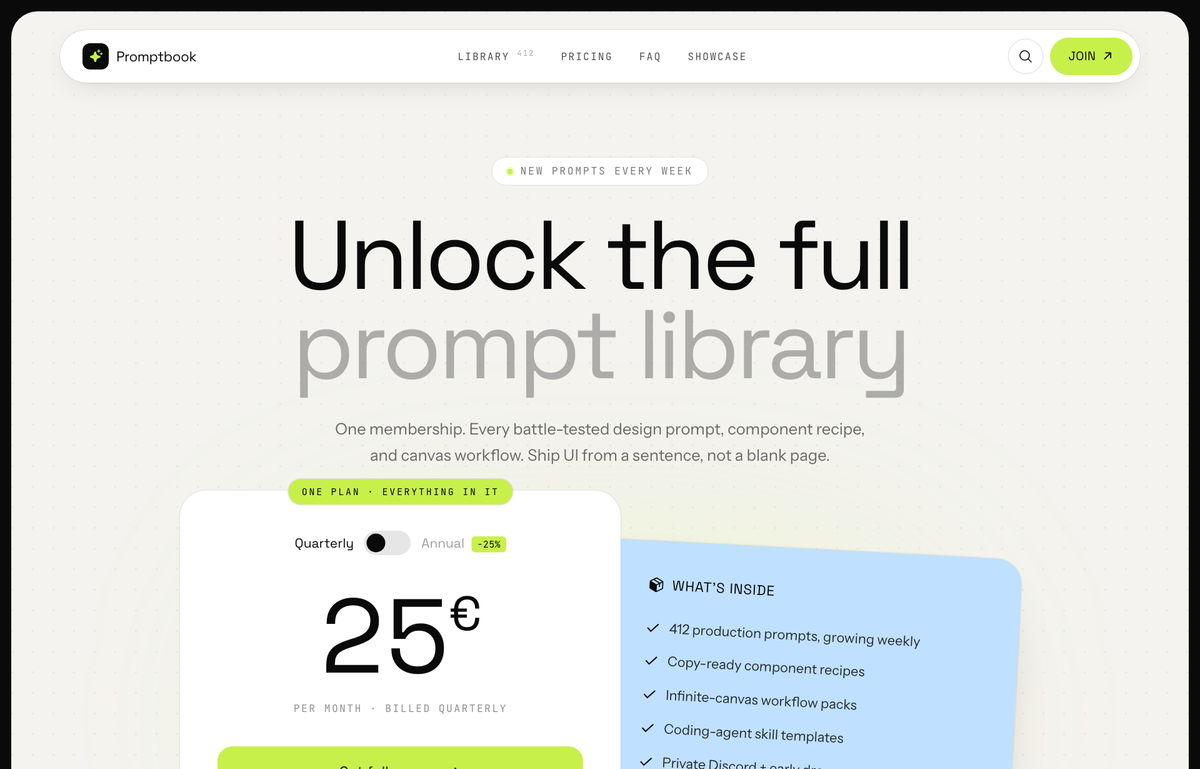 Electric-Lime Single-Plan SaaS Pricing preview