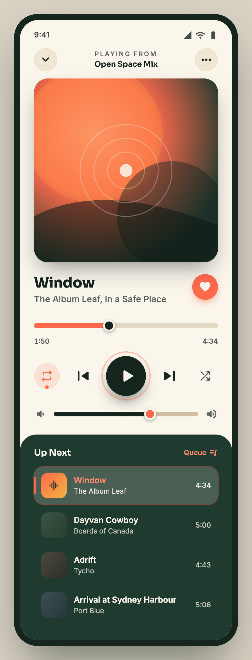 Editorial Music Player (Now Playing) preview