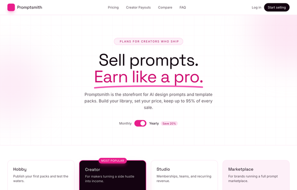 Electric Magenta Creator-SaaS Pricing preview