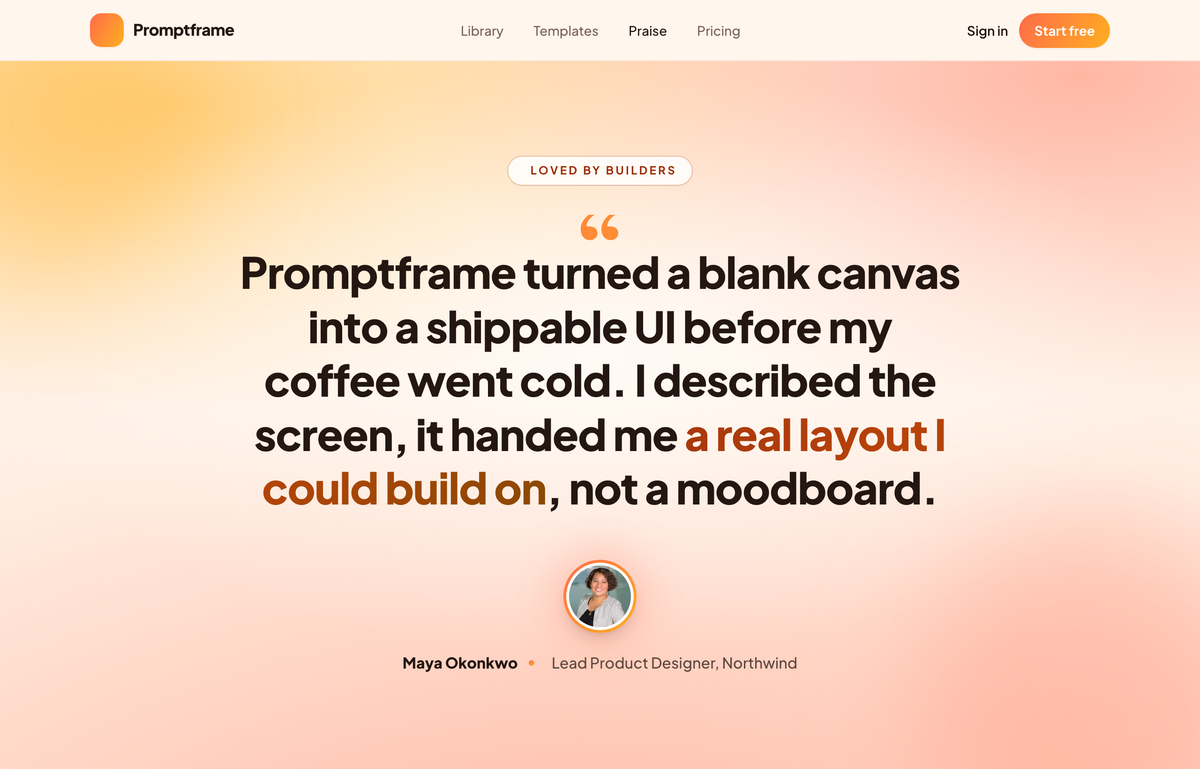 Loomly — Sunset Spotlight Testimonial preview