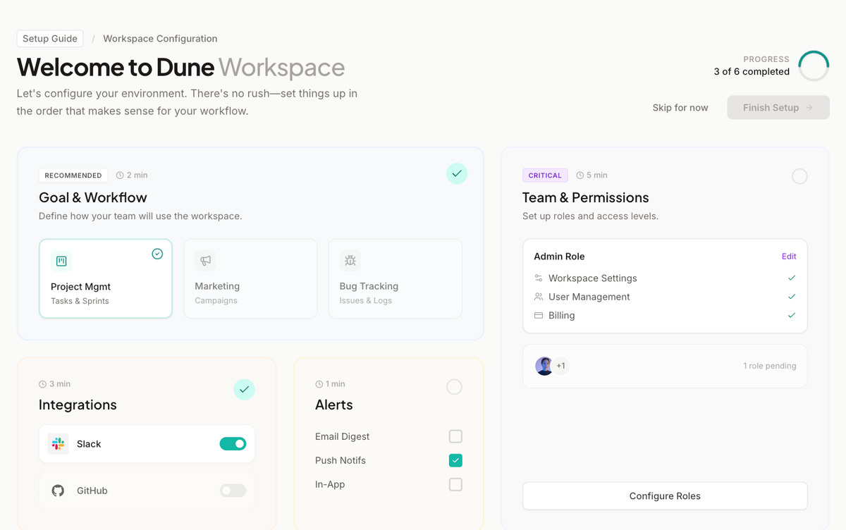 Bento Configuration Dashboard preview